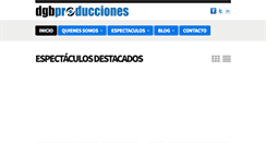 Desktop Screenshot of dgbproducciones.com